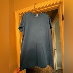 Blue TShirt dress